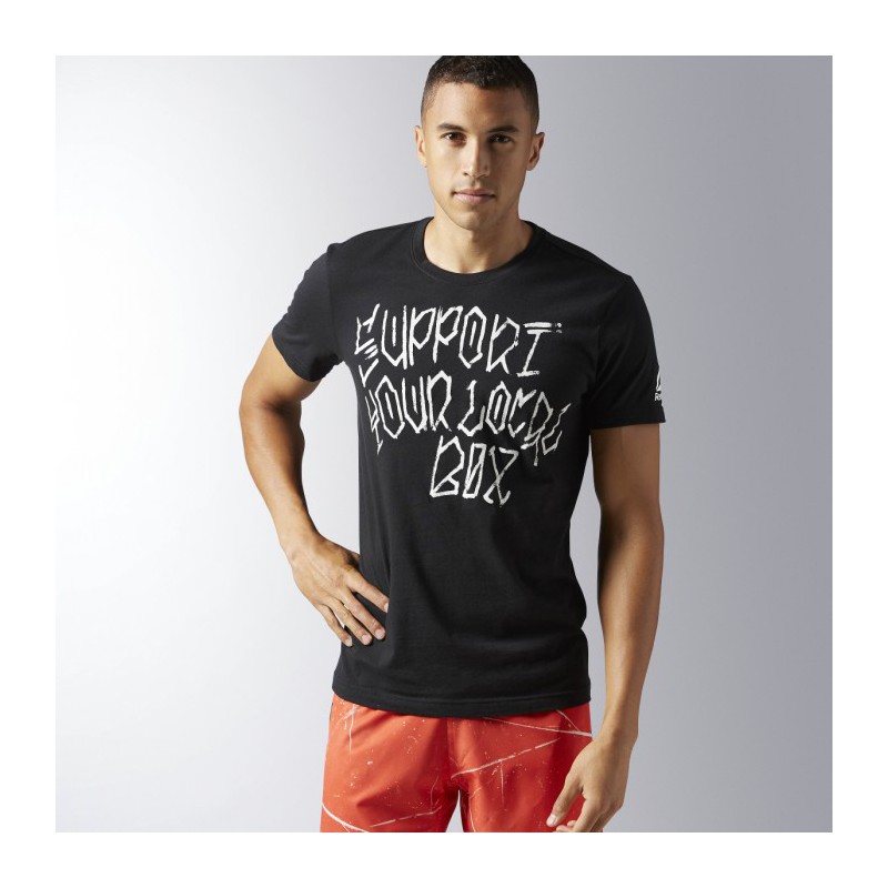 Man T-Shirt Crossfit Support Your Local Box B4