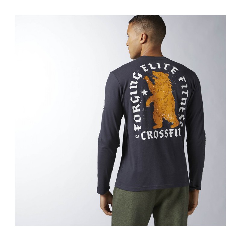 Pánské tričko CrossFit BEAR LS TEE B45193