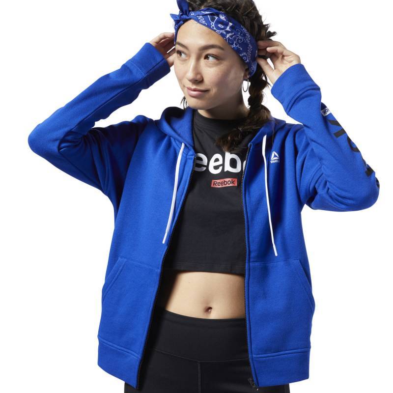 Woman hoodie Linear Logo Fullzip - FI2004