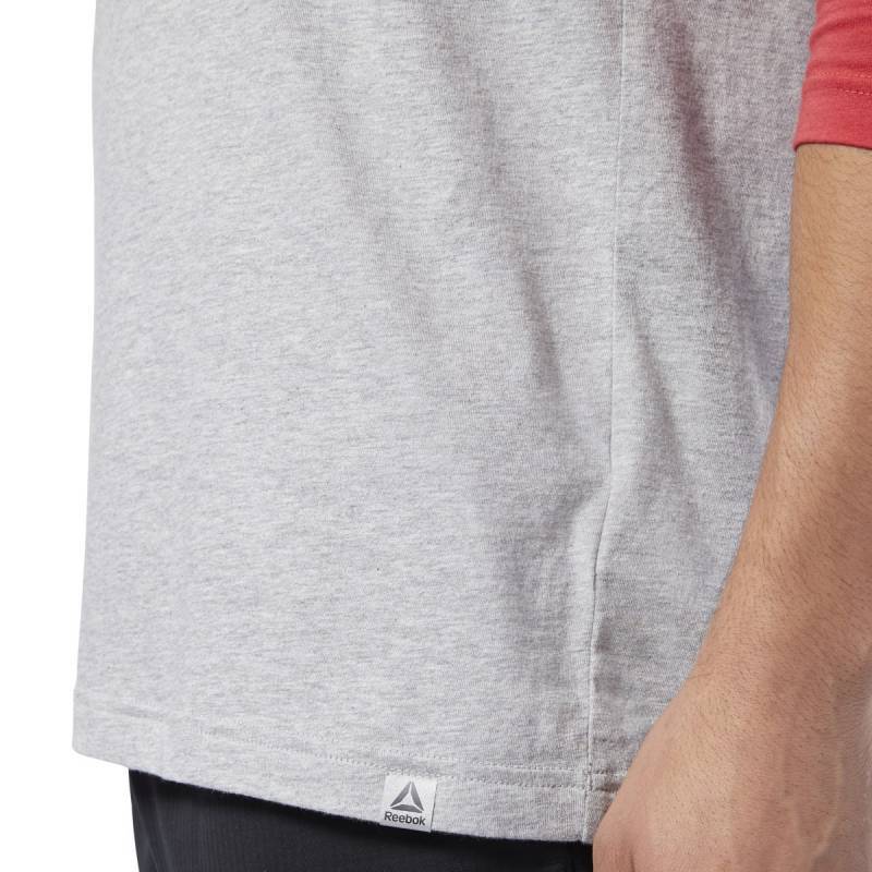 Pánské tričko Reebok CrossFit Sticker Rip Raglan - DY8441