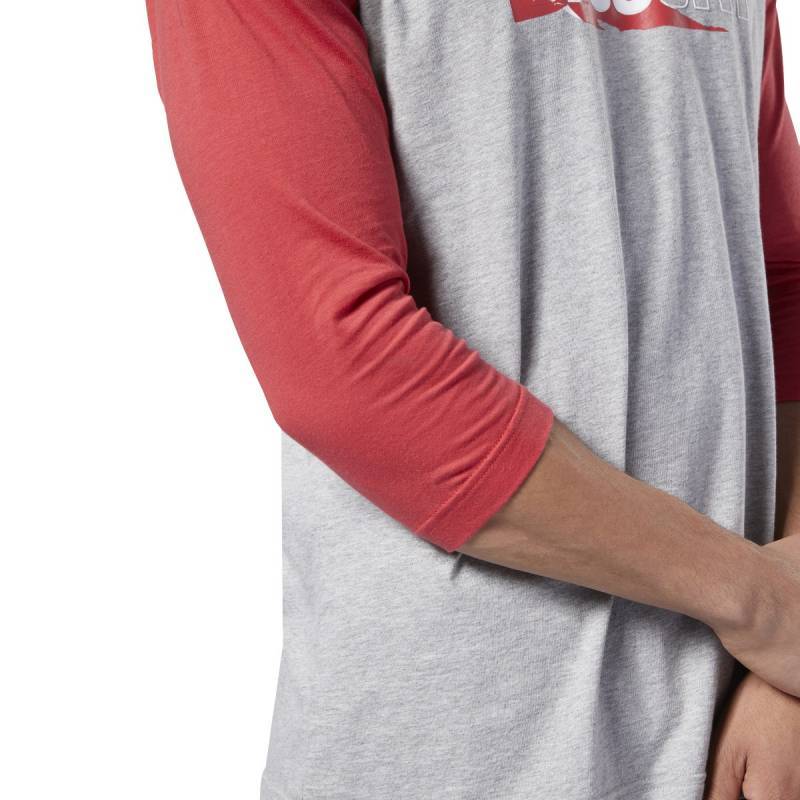 Pánské tričko Reebok CrossFit Sticker Rip Raglan - DY8441