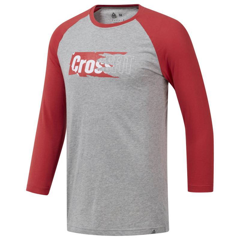 Pánské tričko Reebok CrossFit Sticker Rip Raglan - DY8441