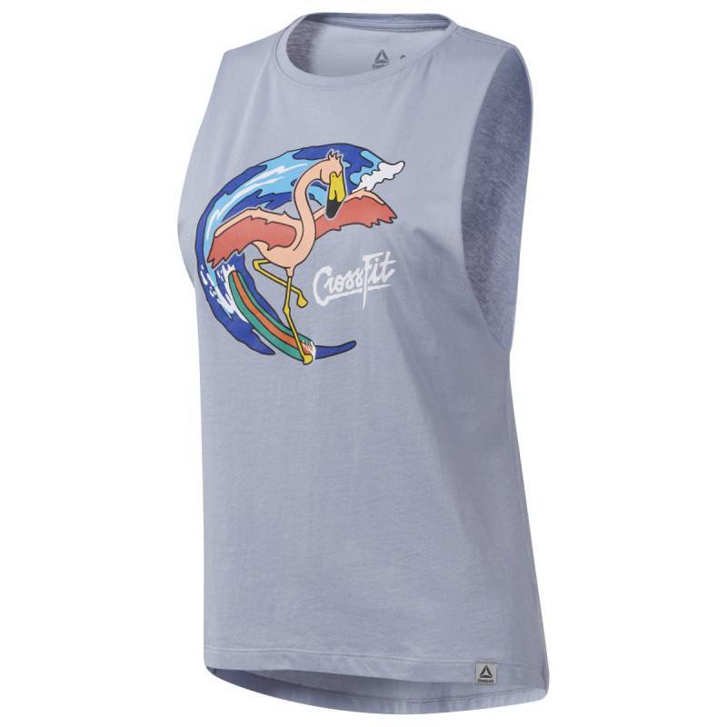 Woman top Reebok CrossFit Surfer Flamingo Muscle - EC1460