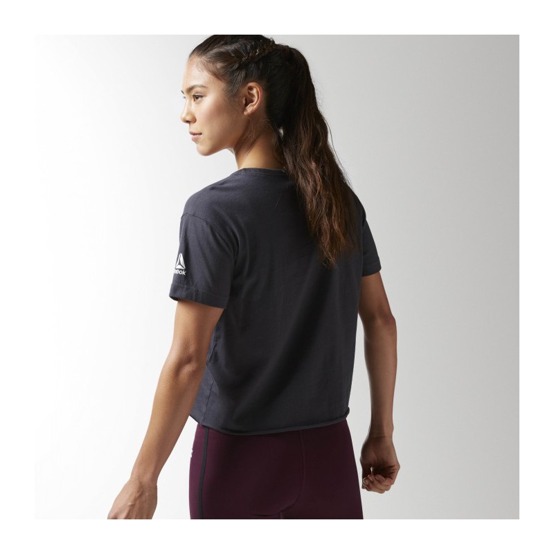 Dámské tričko CrossFit GRAPHIC BF CROP TEE B4521