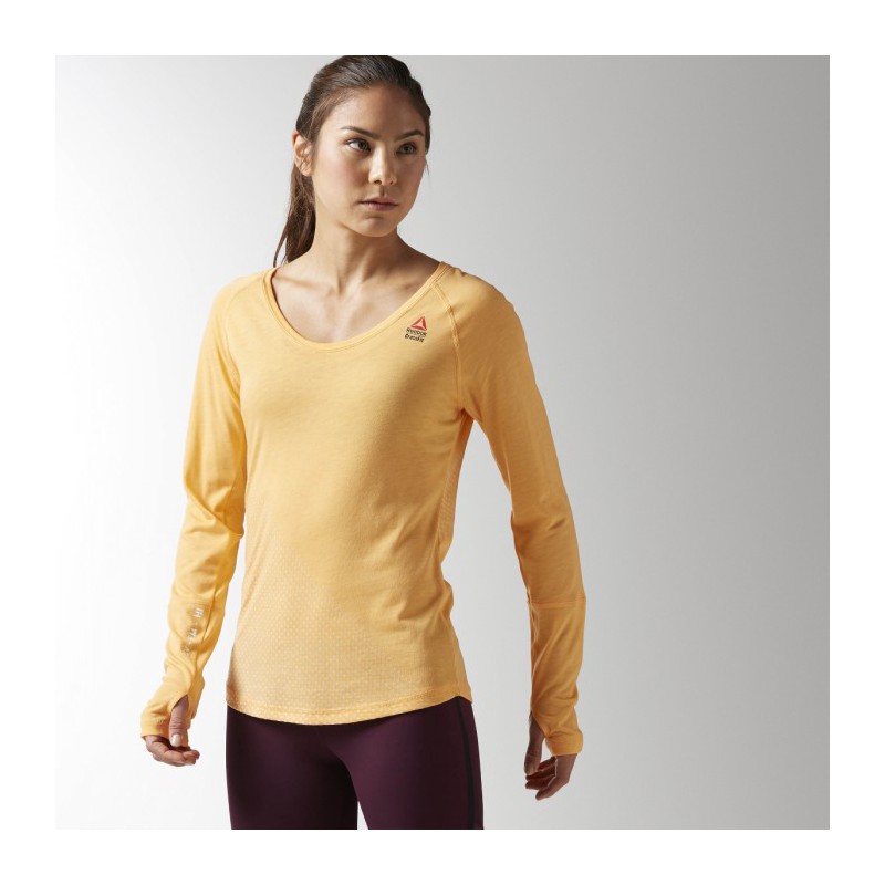 Reebok CrossFit triko LS BURNOUT GRAPHIC T B4523