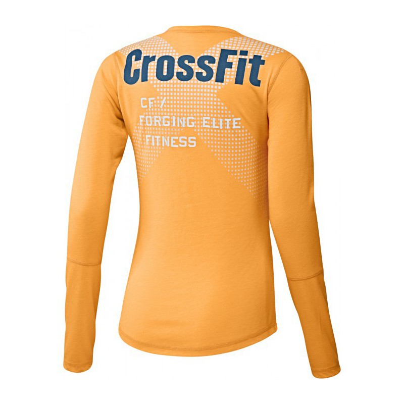 Reebok CrossFit triko LS BURNOUT GRAPHIC T B4523