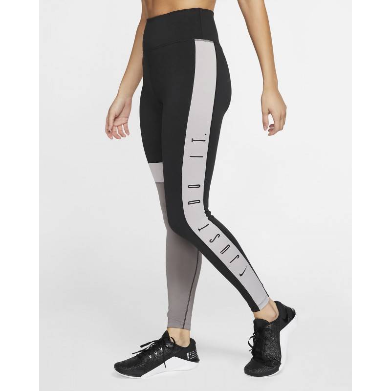 Woman Tight Nike One 7/8 black-grey