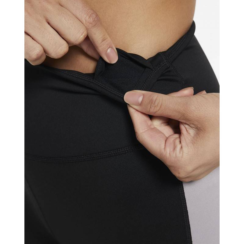 Woman Tight Nike One 7/8 black-grey