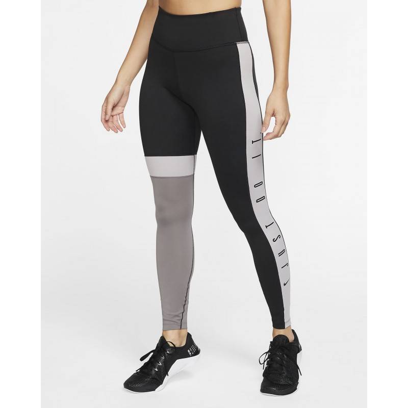 Woman Tight Nike One 7/8 black-grey