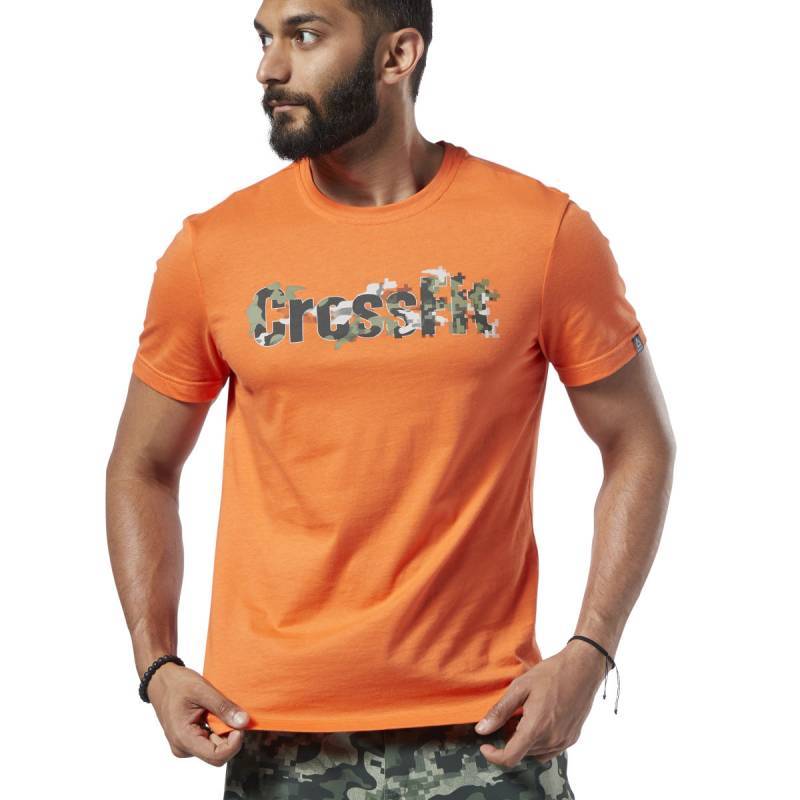 Pánské tričko Reebok CrossFit Camo Logo Tee - DY8446