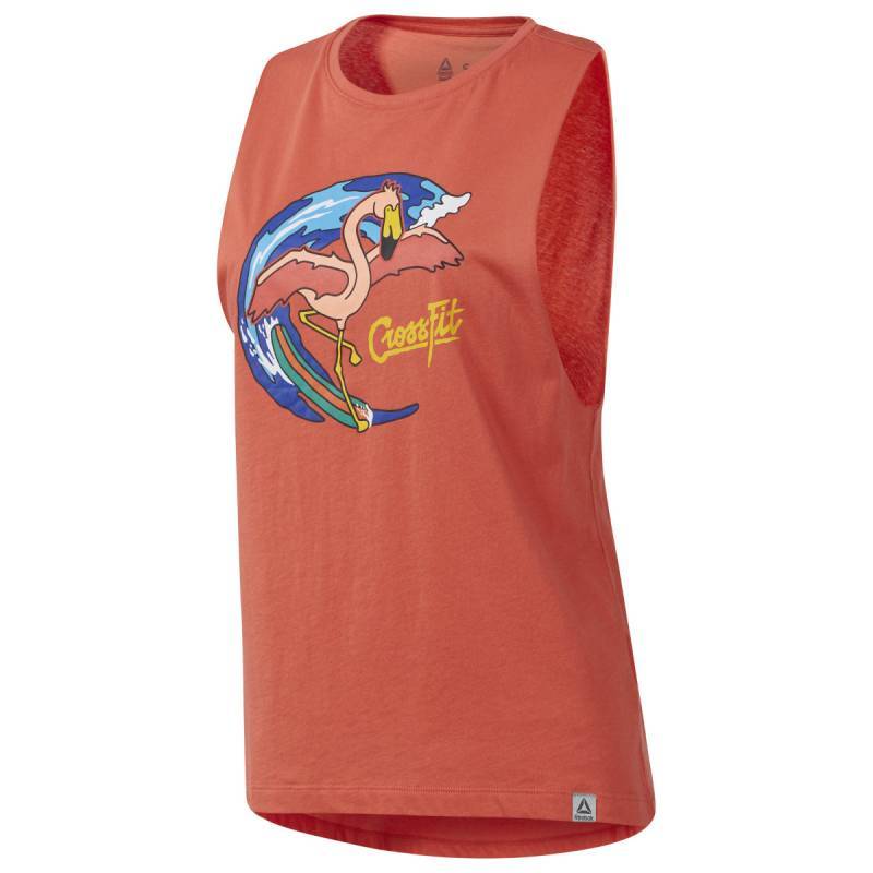 Woman top Reebok CrossFit Surfer Flamingo Muscle - DY8379