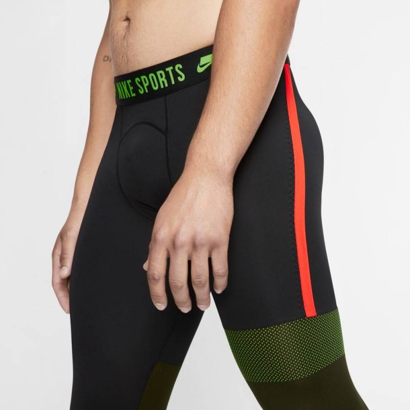 Pánské legíny Nike Pro - SCREAM GREEN