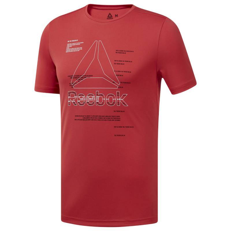 Herren T-SHirt WOR POLY GRAPHIC SS TEE - EJ6333