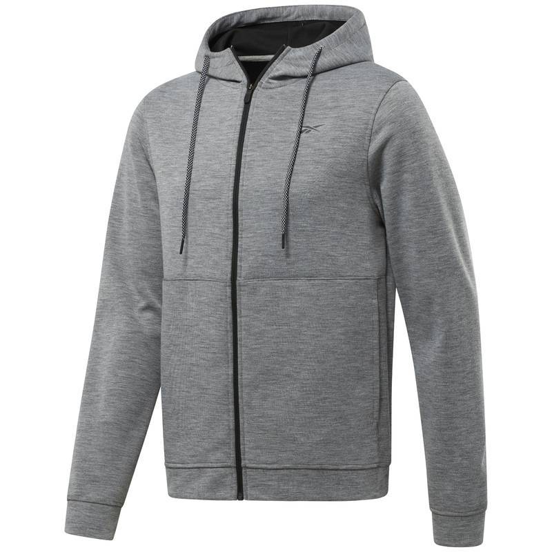 Man hoodie WOR DBL KN FZ HOOD - FP6634