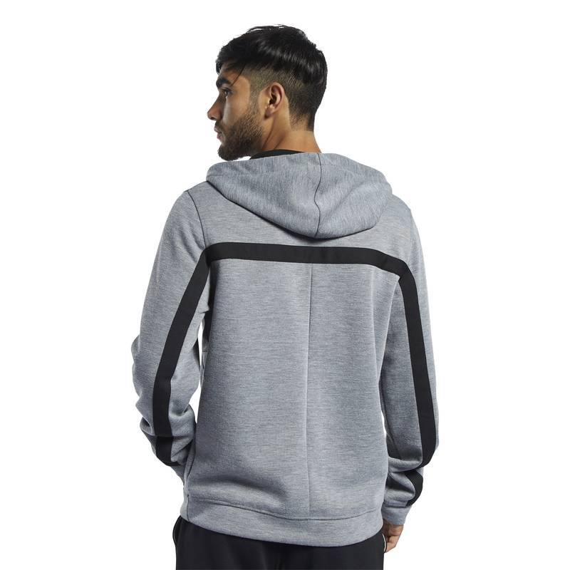 Man hoodie WOR DBL KN FZ HOOD - FP6634