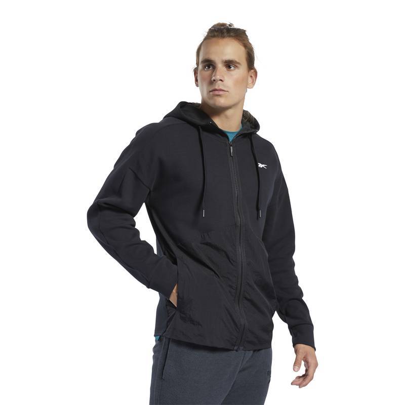 Pánská mikina TS Knit-Woven FZ Hoodie - FJ4626