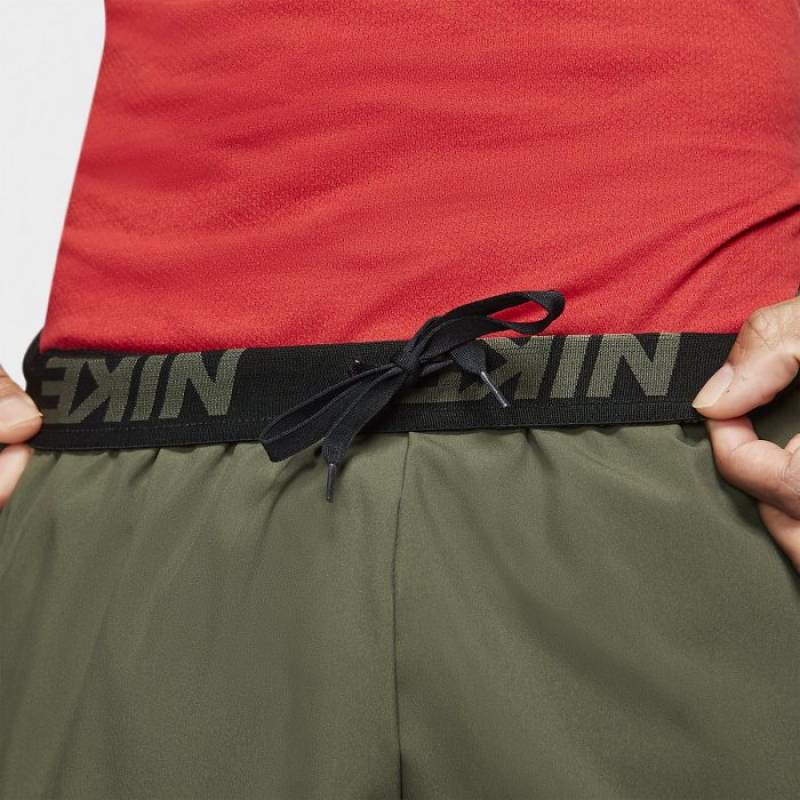 Pánské šortky M NK FLX SHORT WOVEN 2.0 - zelené