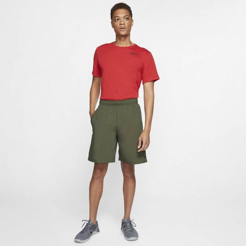 Pánské šortky M NK FLX SHORT WOVEN 2.0 - zelené