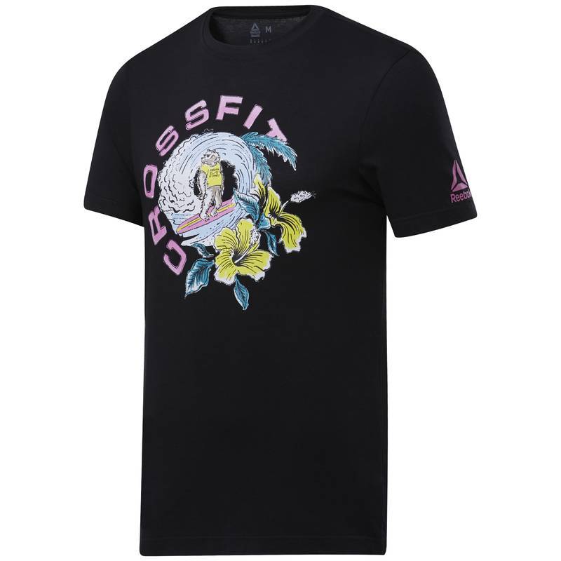 Pánské tričko Reebok CrossFit Surfing Bear Tee - FK4331