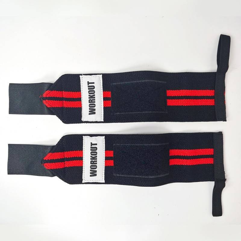 Zpevňovače zápěstí WORKOUT 30 cm - red