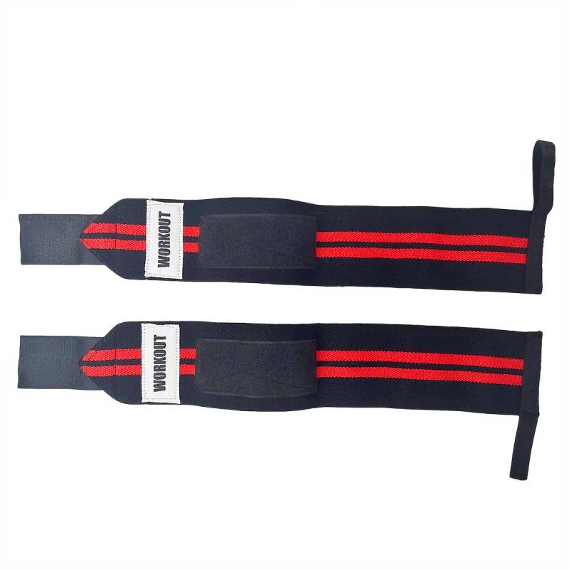 Wrist wraps WORKOUT 46 cm - red