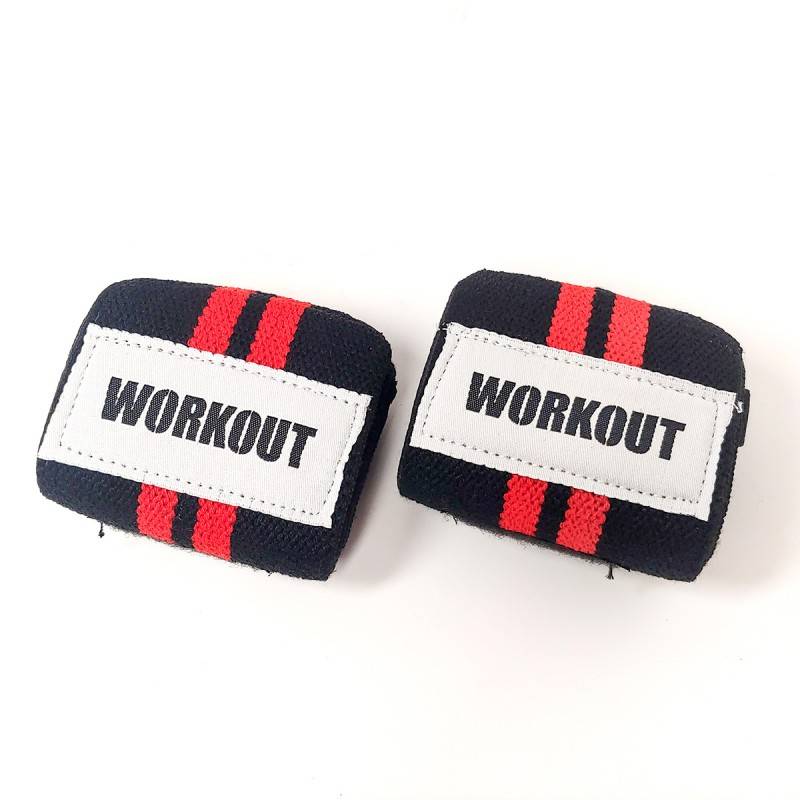 Wrist wraps WORKOUT 46 cm - red