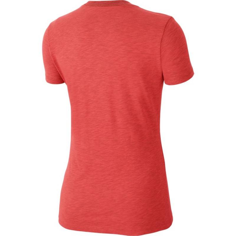 Woman training T-Shirt Nike Dri-FIT red/black