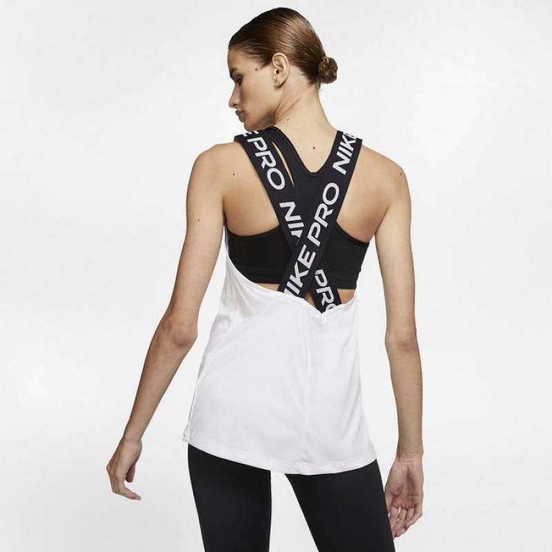 Woman training top Nike PRO White/black