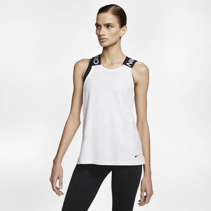 Woman training top Nike PRO White/black