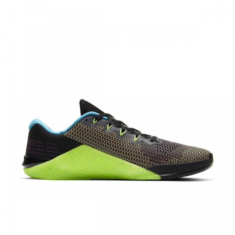 Man Shoes Nike Metcon 5 AMP black/green/pink