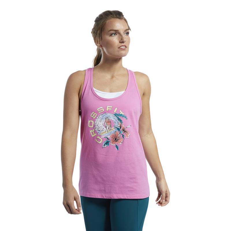 Dámský top Reebok CrossFit Surfing Bear Tank - FJ5321
