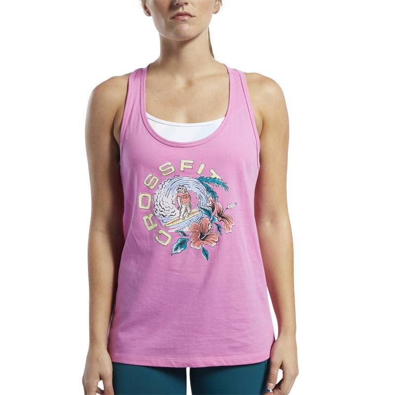 Dámský top Reebok CrossFit Surfing Bear Tank - FJ5321