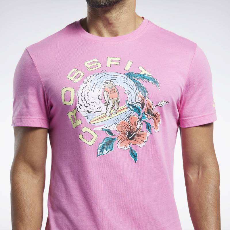 Man T-Shirt Reebok CrossFit Surfing Bear Tee - FJ5279