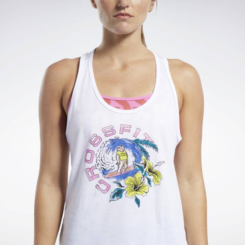 Dámský top Reebok CrossFit Surfing Bear Tank - FK4398