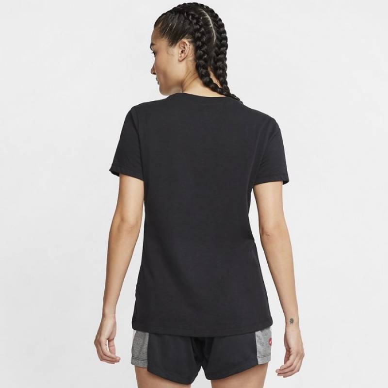 Damen T-Shirt Nike Dri Fit - schwarz