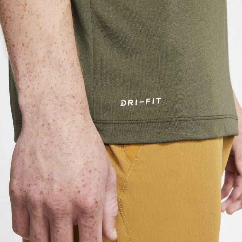 Man training T-Shirt Nike ATHLETE graphic DK gray