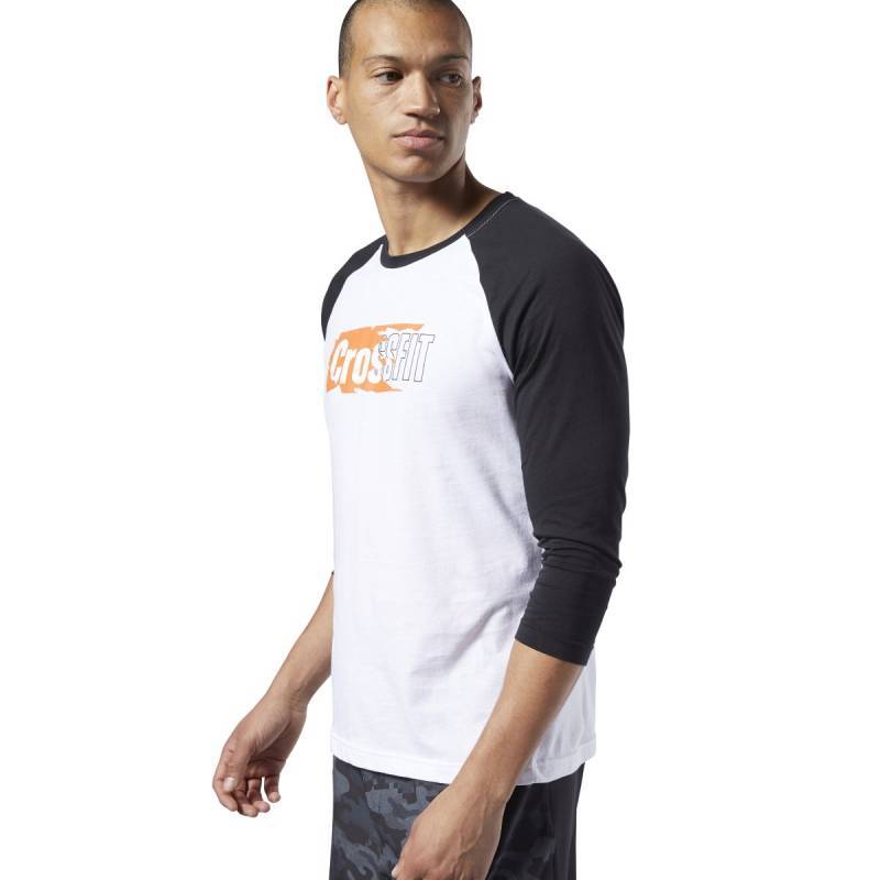 Pánské tričko Reebok CrossFit Sticker Rip Raglan - EC1488