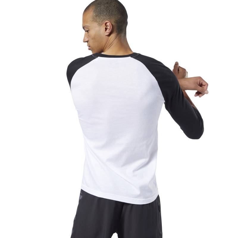 Pánské tričko Reebok CrossFit Sticker Rip Raglan - EC1488