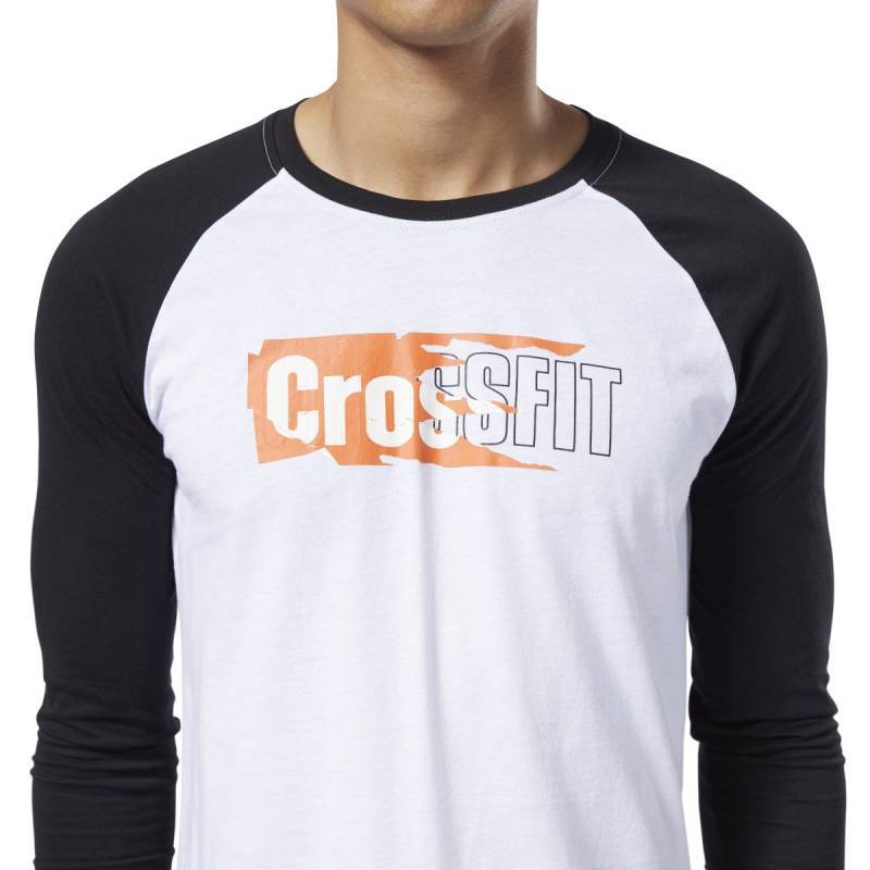 Pánské tričko Reebok CrossFit Sticker Rip Raglan - EC1488