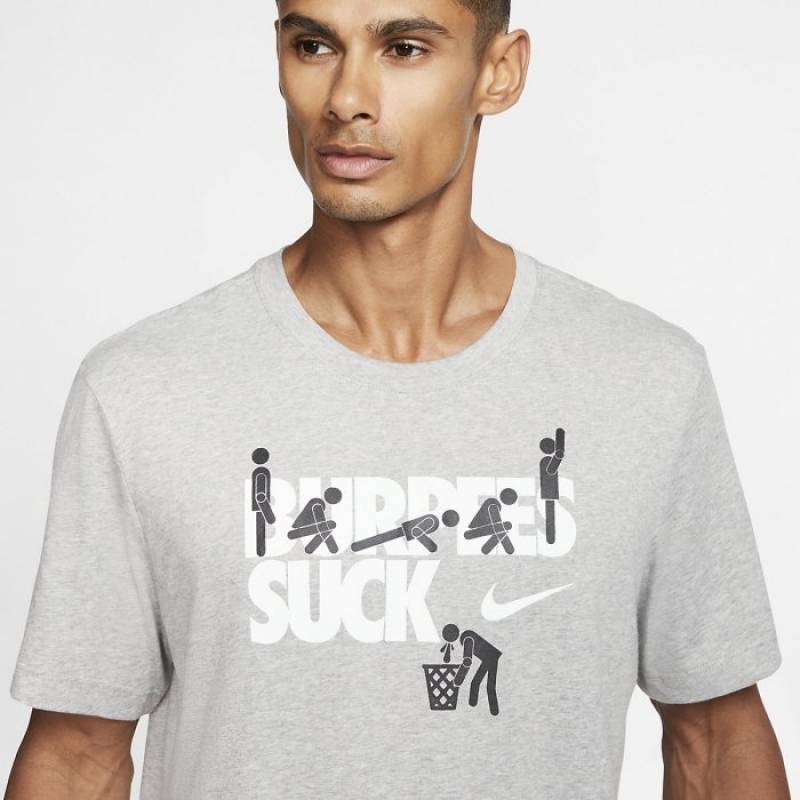 Man T-Shirt Nike BURPEES SUCK - Dri-FIT 