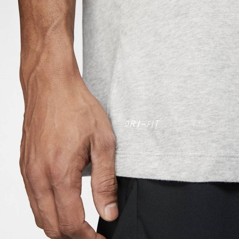 Man T-Shirt Nike BURPEES SUCK - Dri-FIT - grey