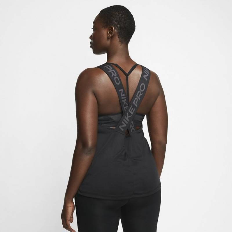 Damen T-Shirt Nike Pro - schwarz