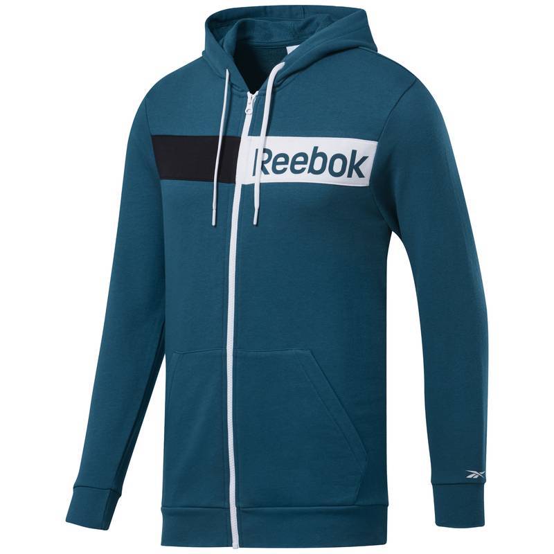 Man hoodie TE LINEAR LOGO FZ HOODIE - FJ4696