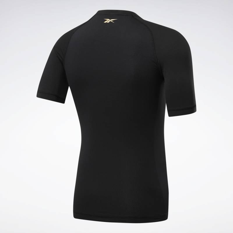 Man T-Shirt Les Mills Combat CMG SS RASHGAURD - FM1494