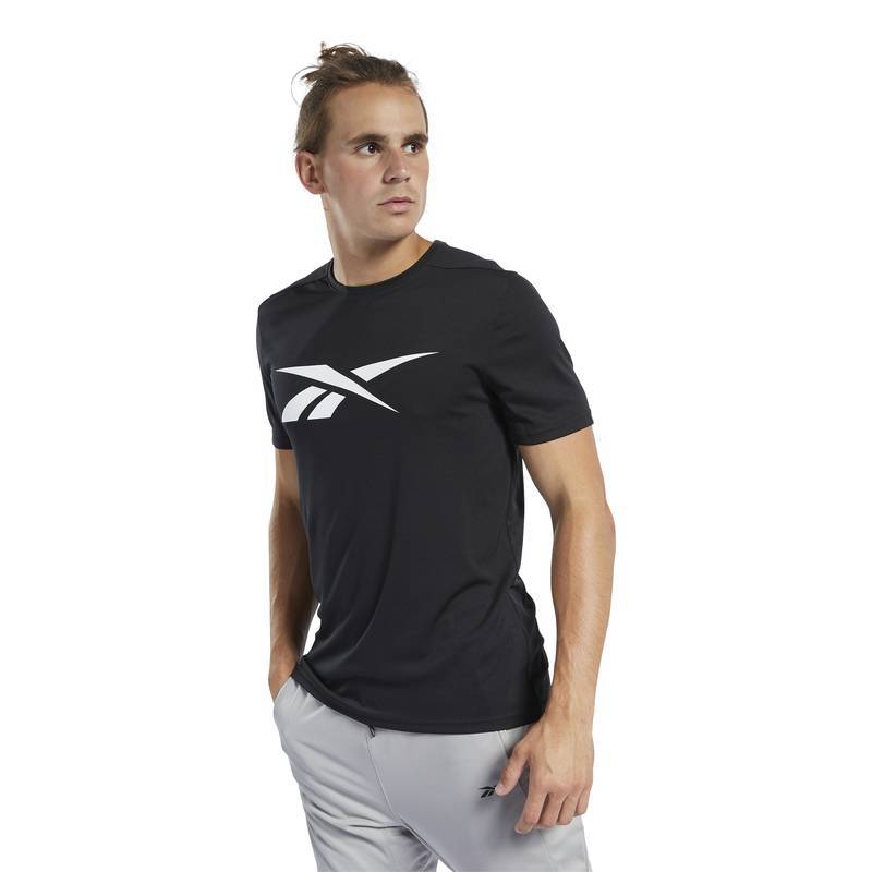 Man T-Shirt Workout POLY GRAPHIC SS TEE - FK6180