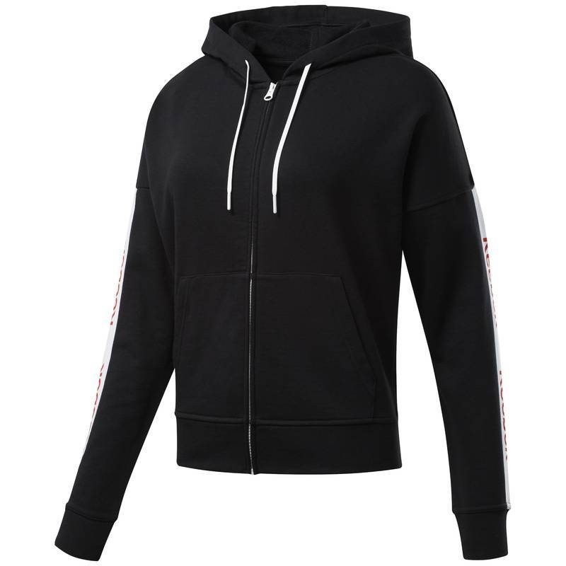 Woman hoodie TE Linear Logo Fullzip - FK6707