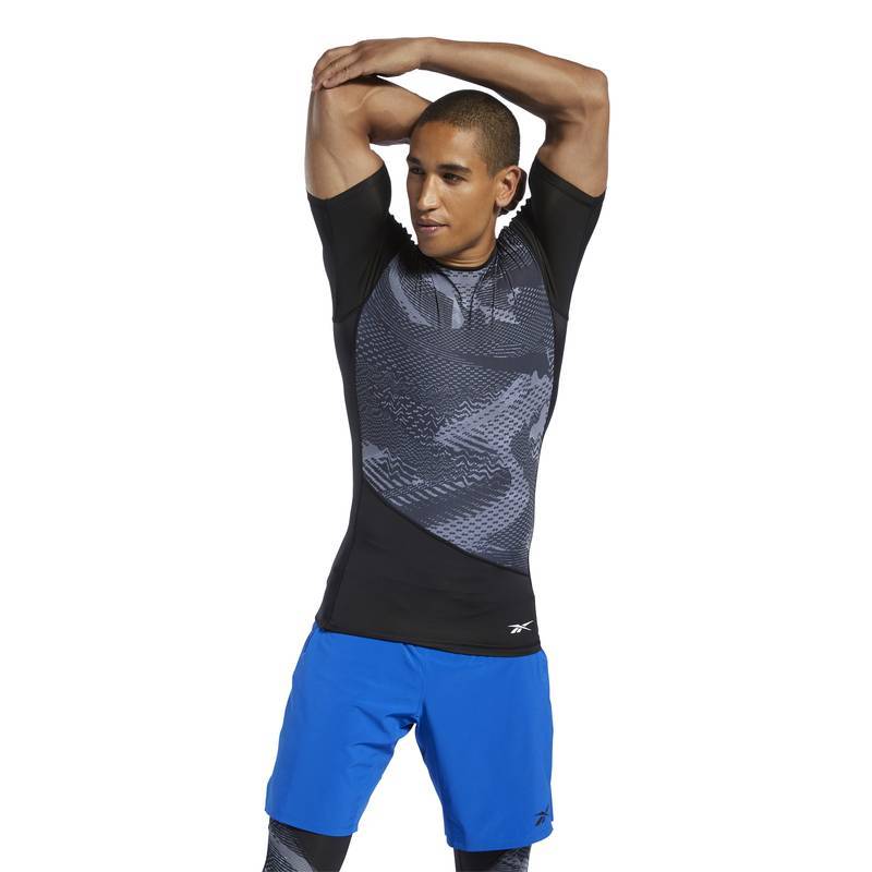 Man compression T-Shirt TS SS Tee - AOP - FJ4592