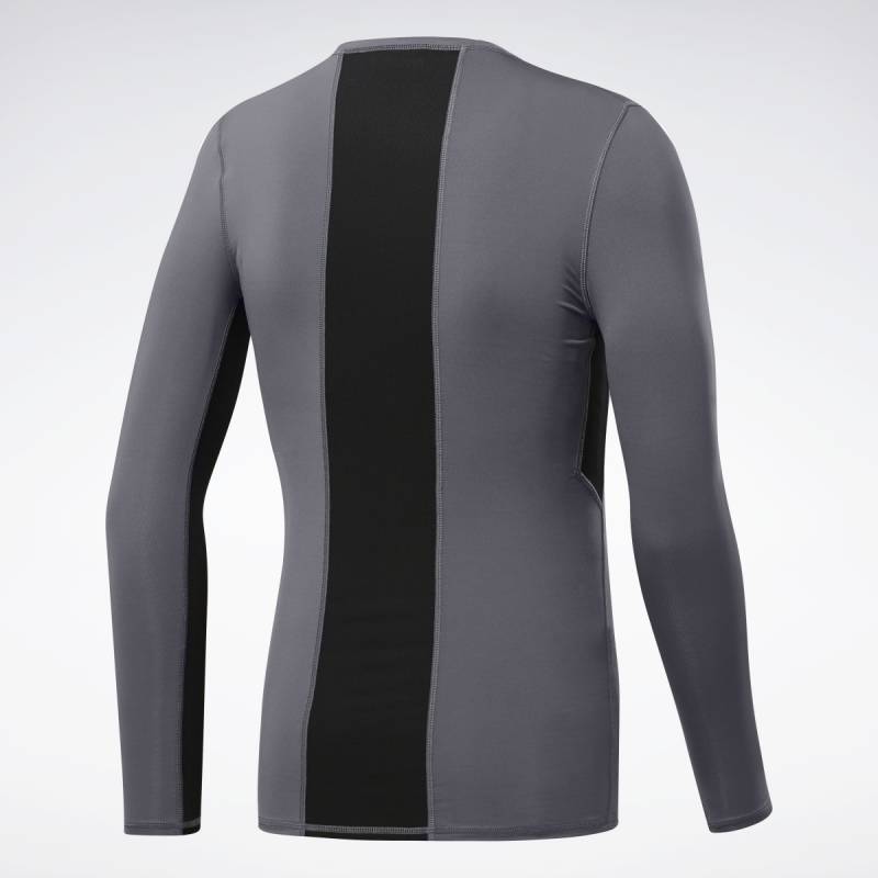 Man compression T-Shirt Workout R LO SLEEVE SOLID - FP9106