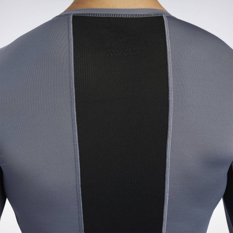 Man compression T-Shirt Workout R LO SLEEVE SOLID - FP9106