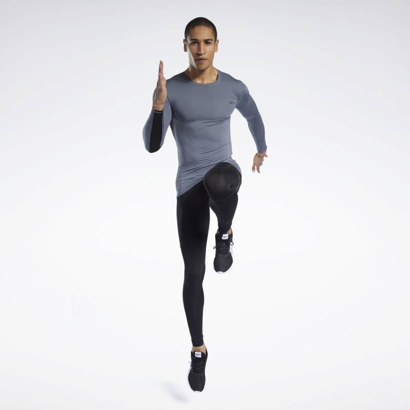 Pánské kompresní triko Workout R LO SLEEVE SOLID - FP9106